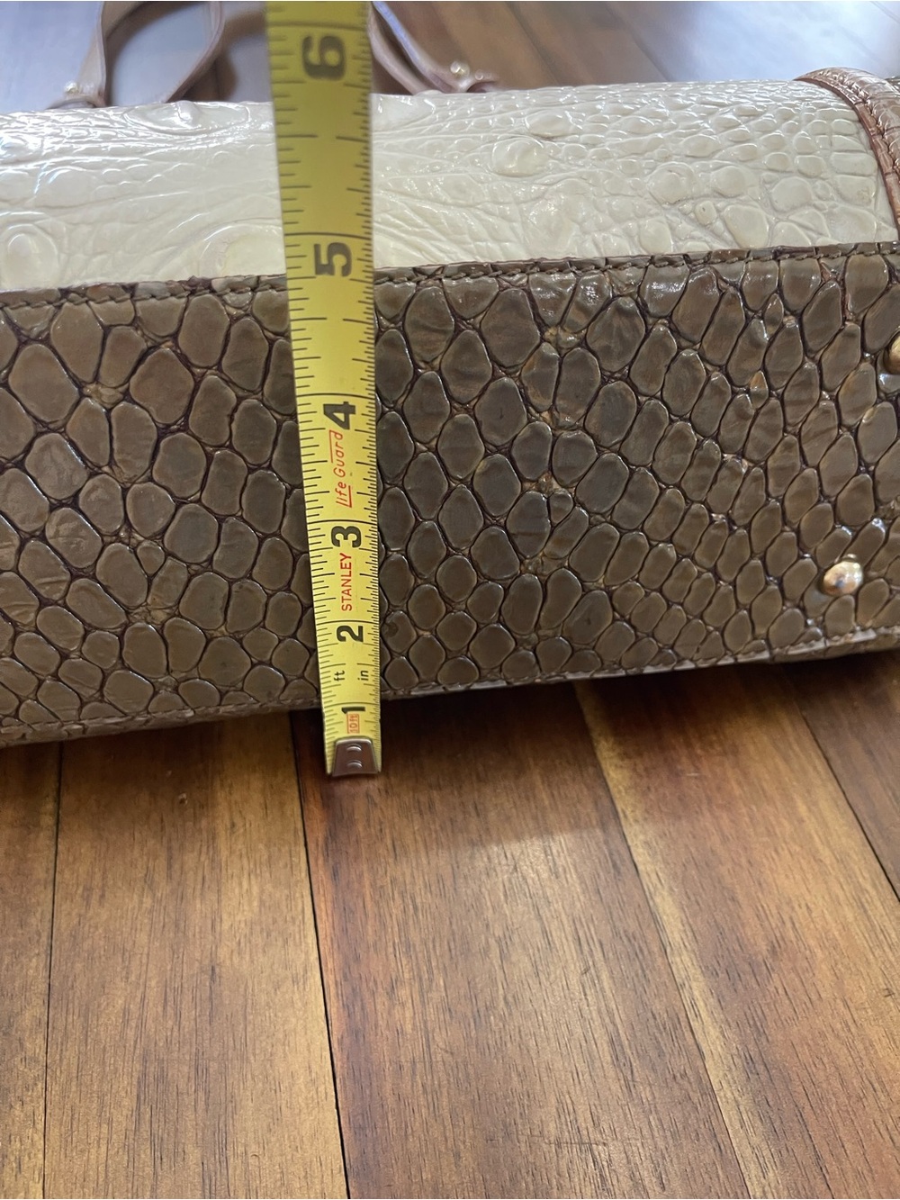 Brahmin Croc-Embossed Tote - Picture 6 of 14